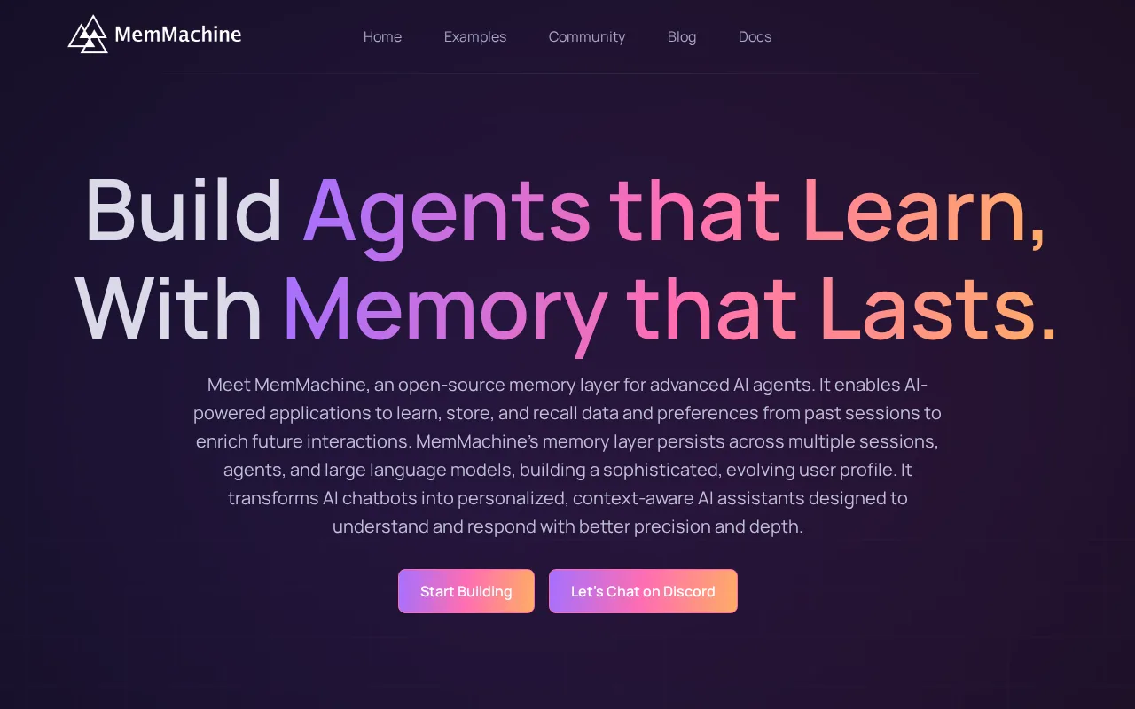 MemMachine — preview