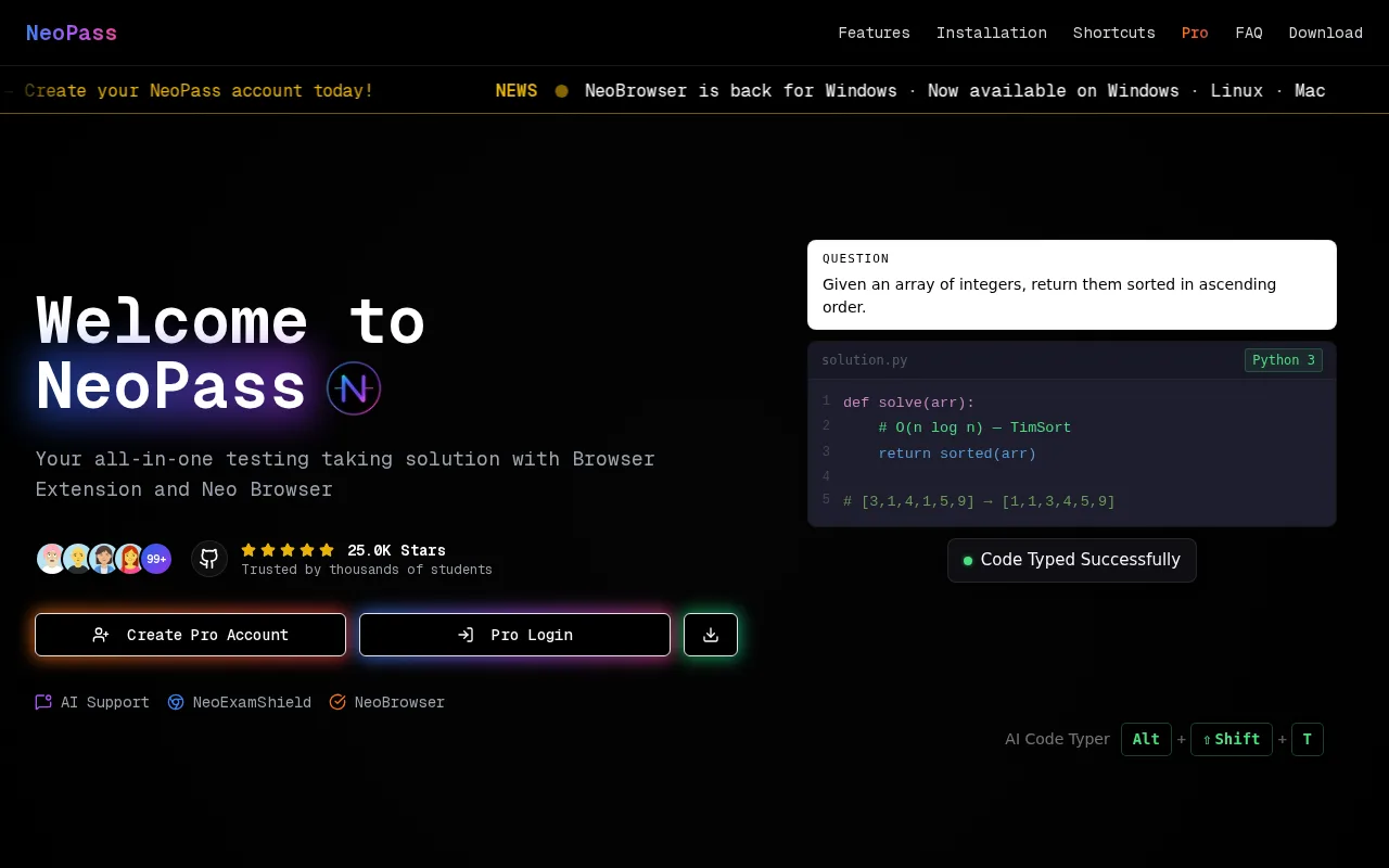 NeoPass — preview