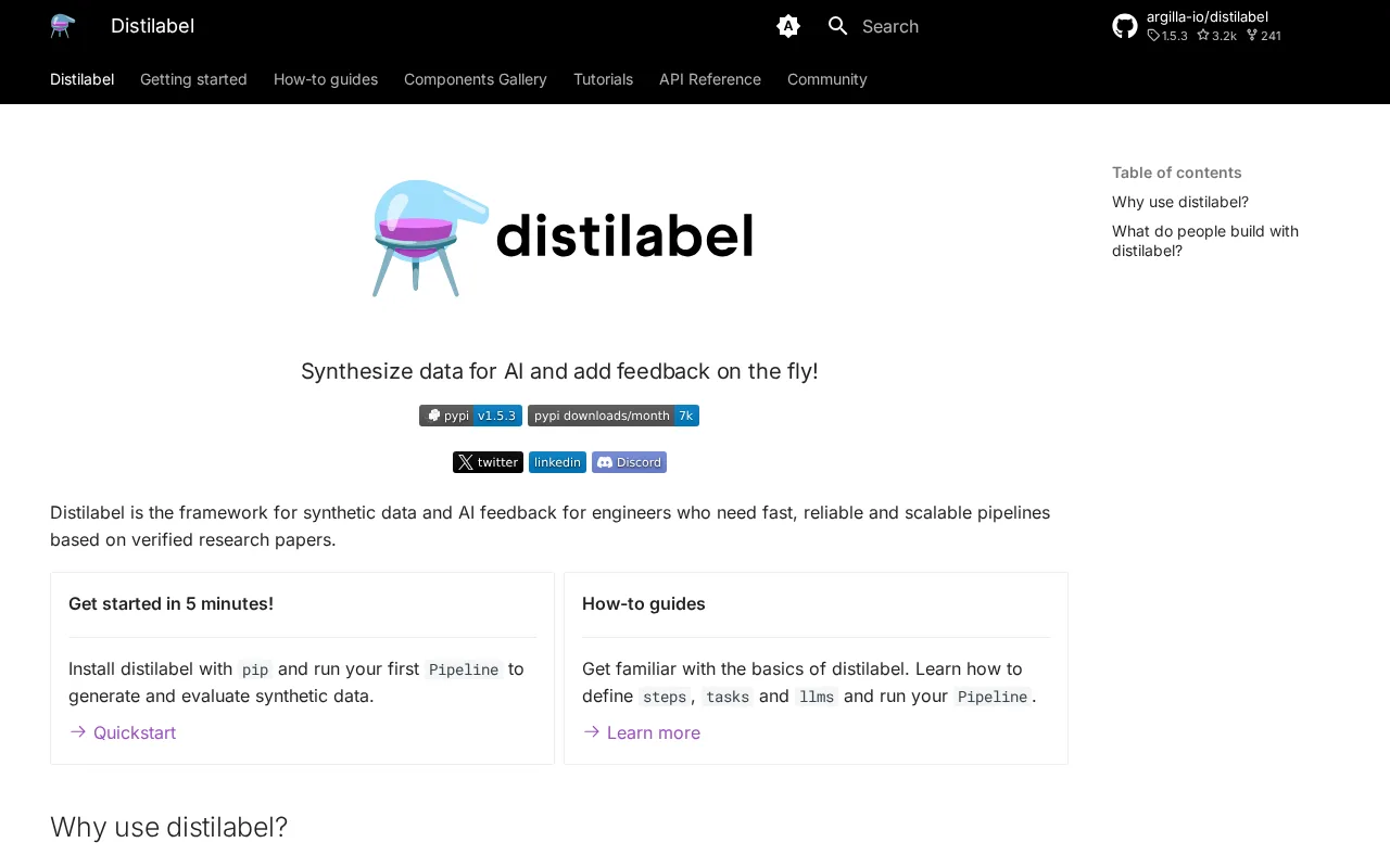 Distilabel — preview