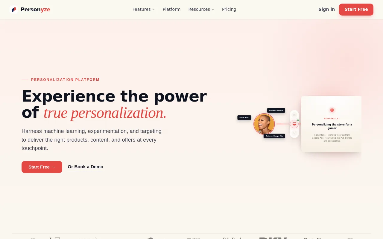 Personyze — preview