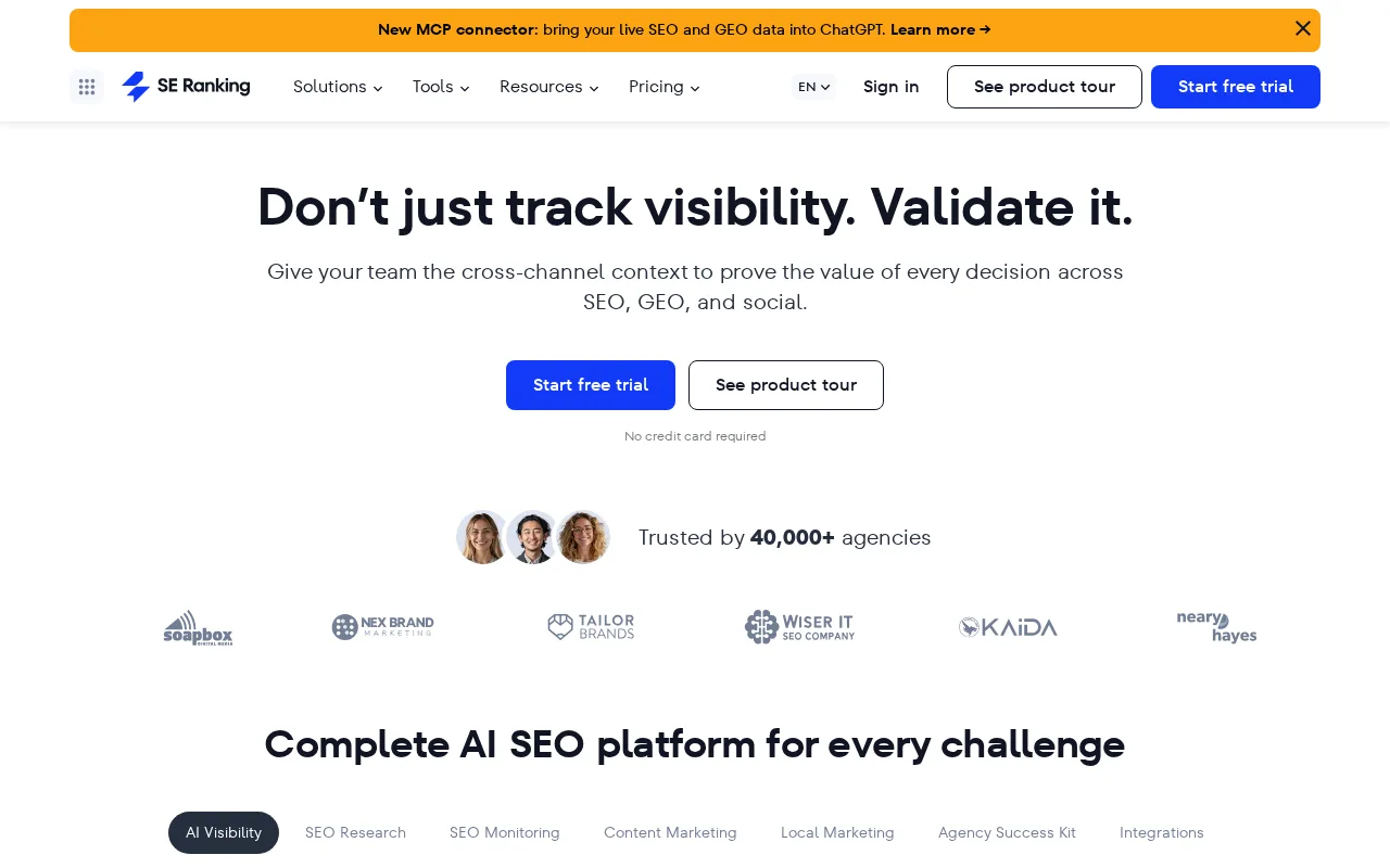 SE Ranking — preview