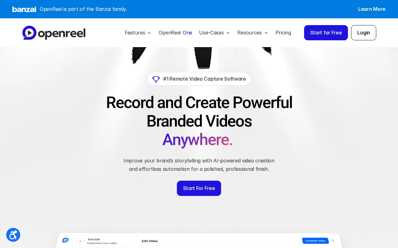 OpenReel — preview
