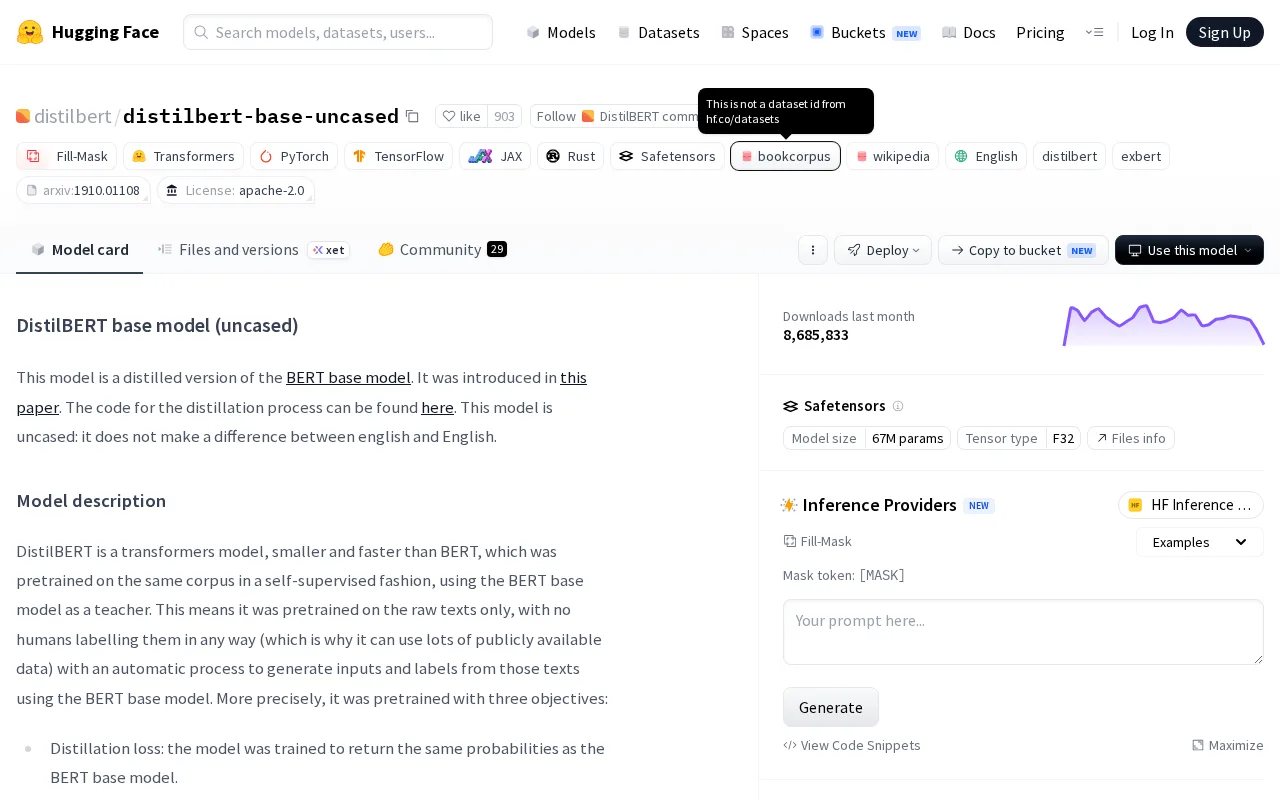 DistilBERT — preview