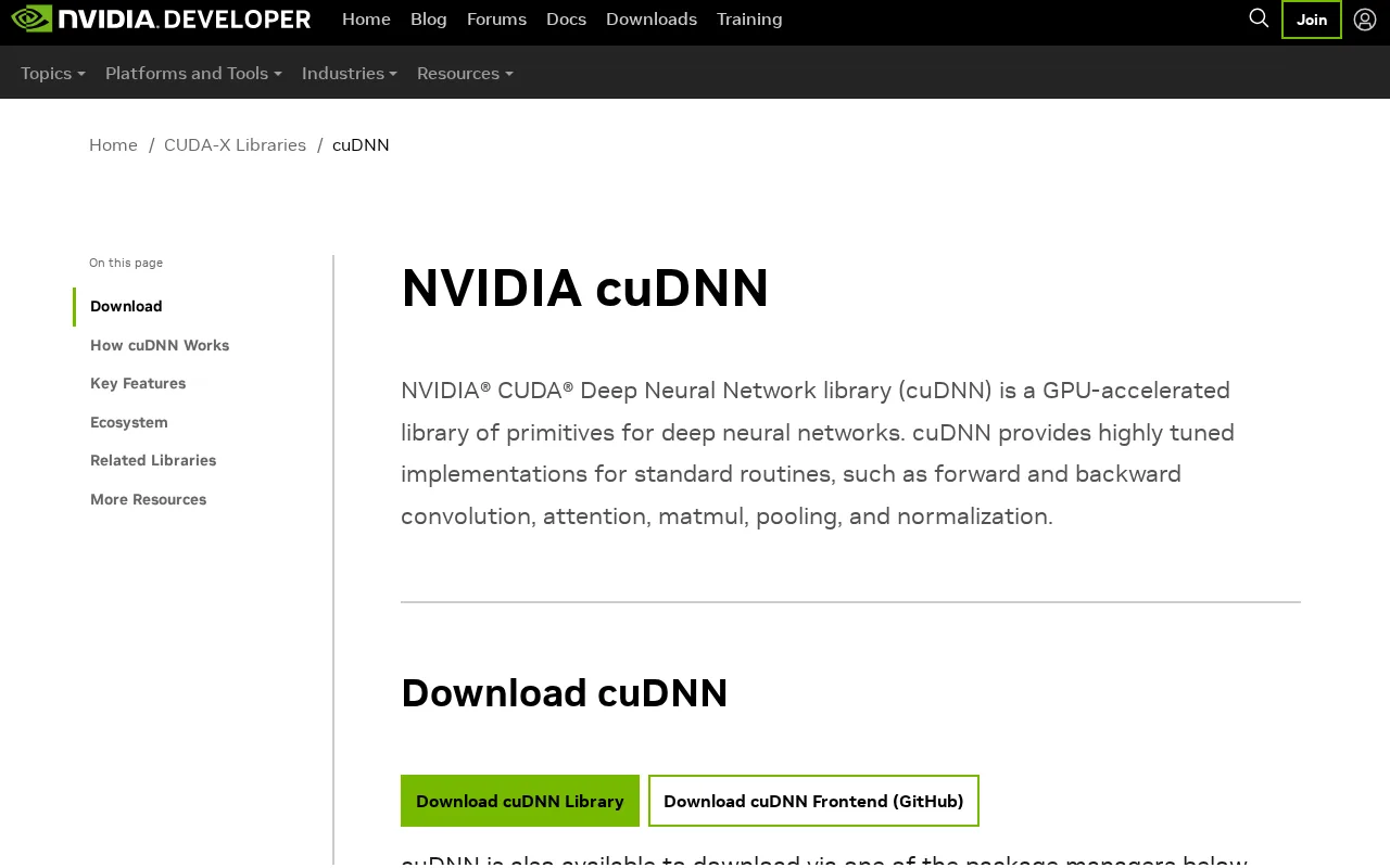 NVIDIA cuDNN — preview