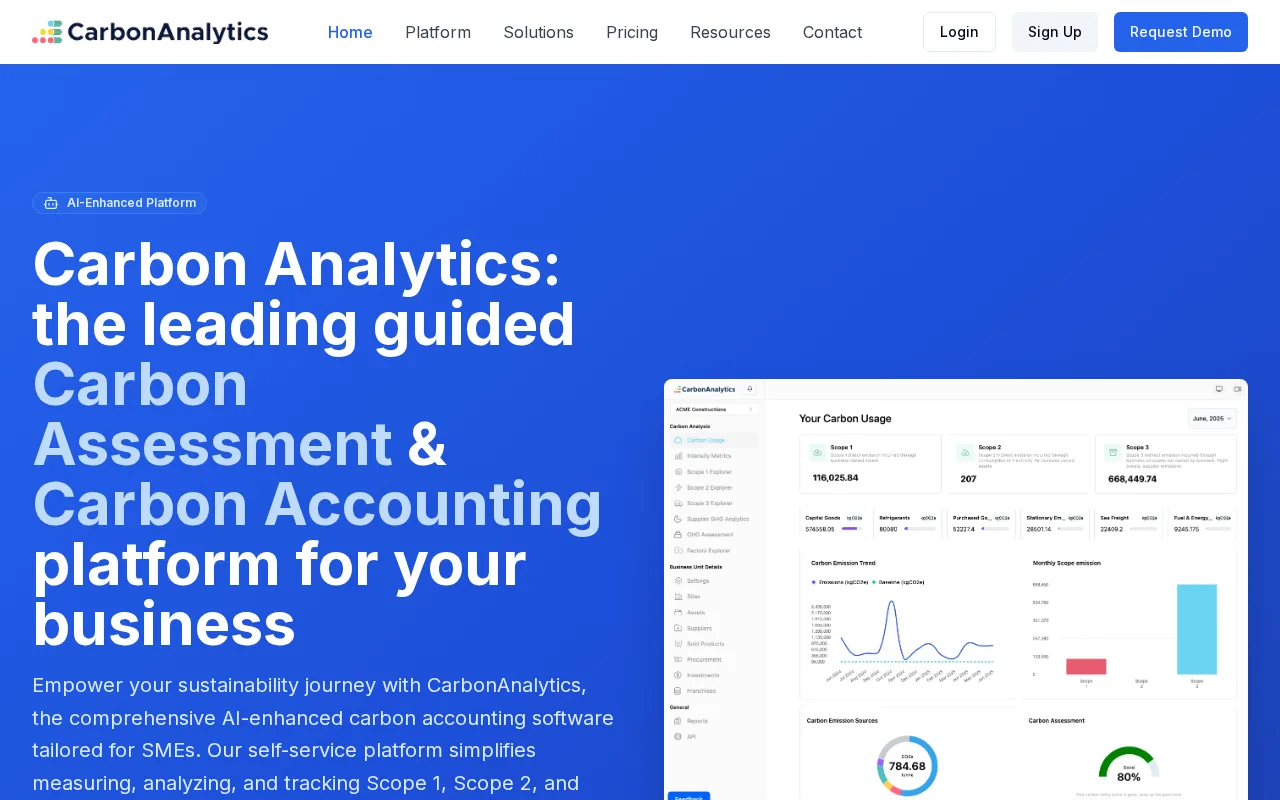 Carbon Analytics — preview
