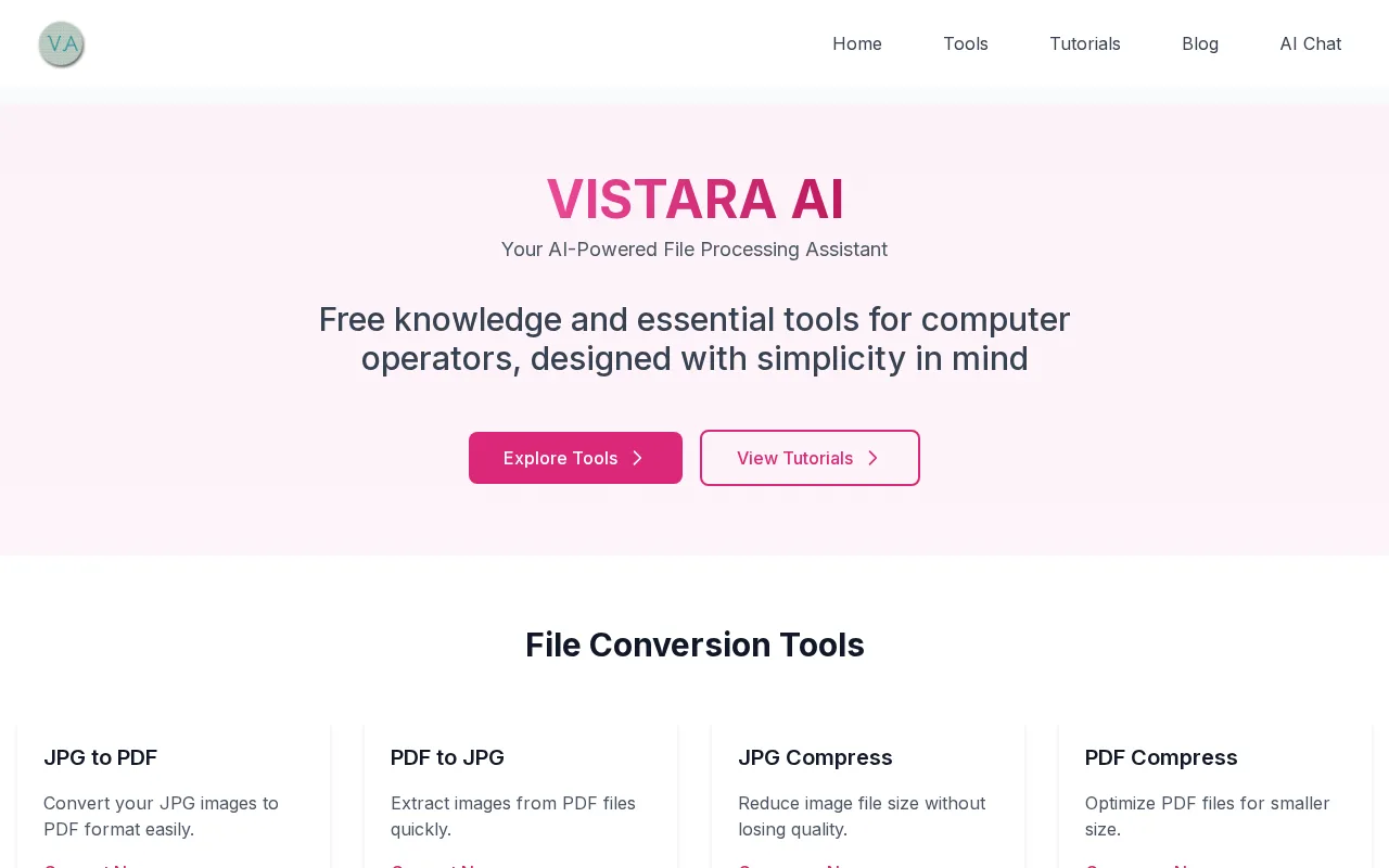 Vistara AI — preview