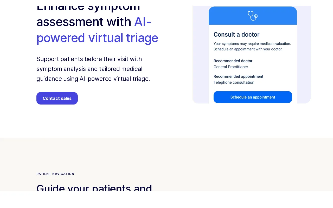 Infermedica Triage — preview
