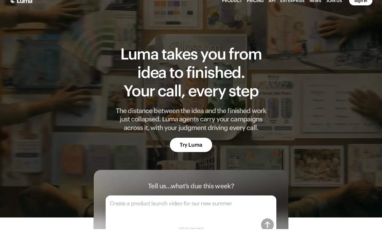 Luma AI Genie — preview
