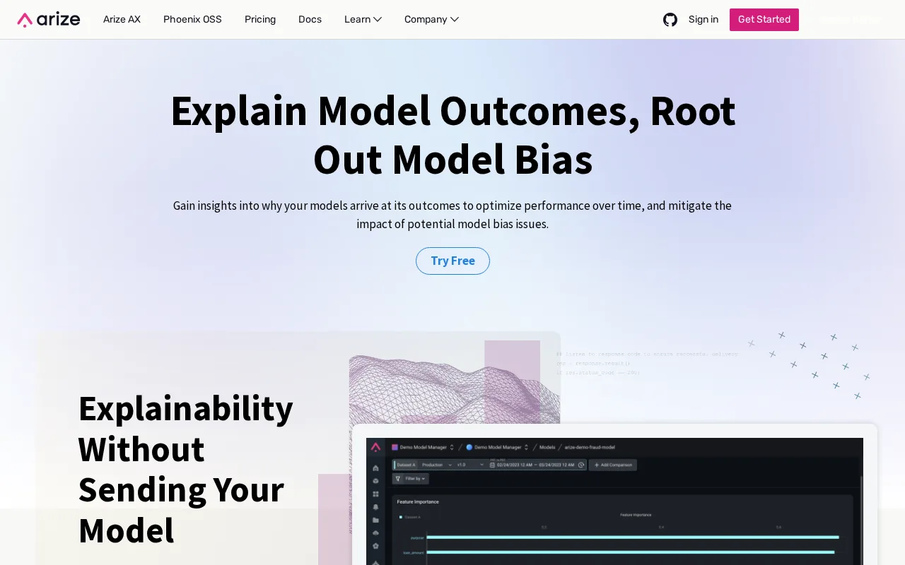 Arize AI Explainability — preview