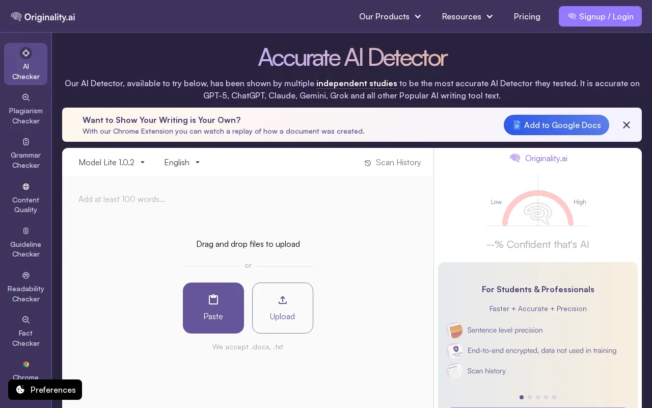 Originality.ai — preview