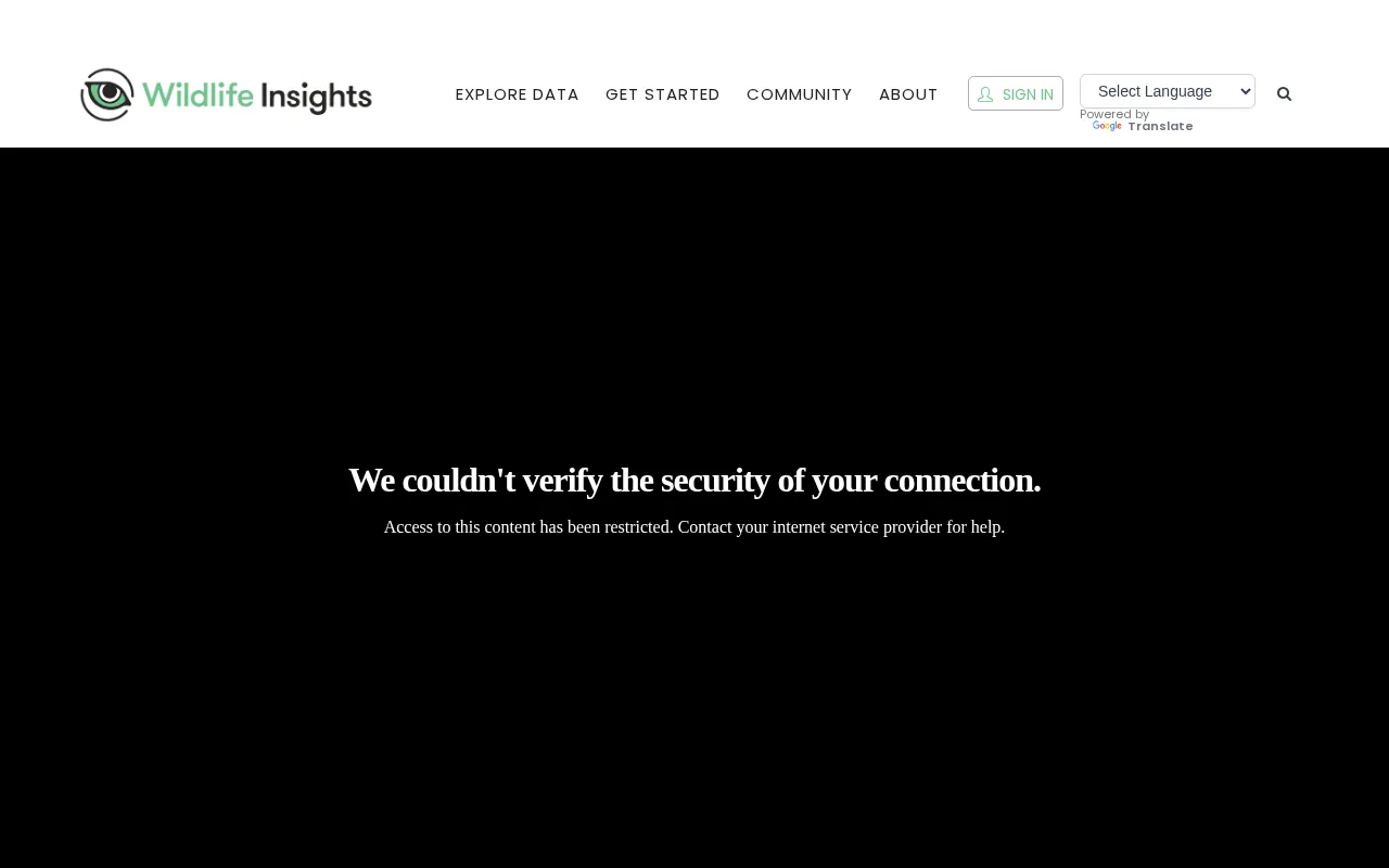 Wildlife Insights — preview
