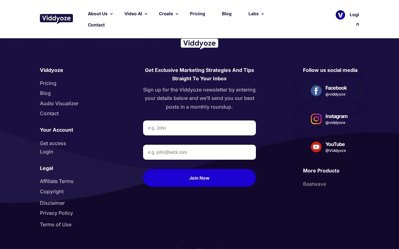Viddyoze AI — preview