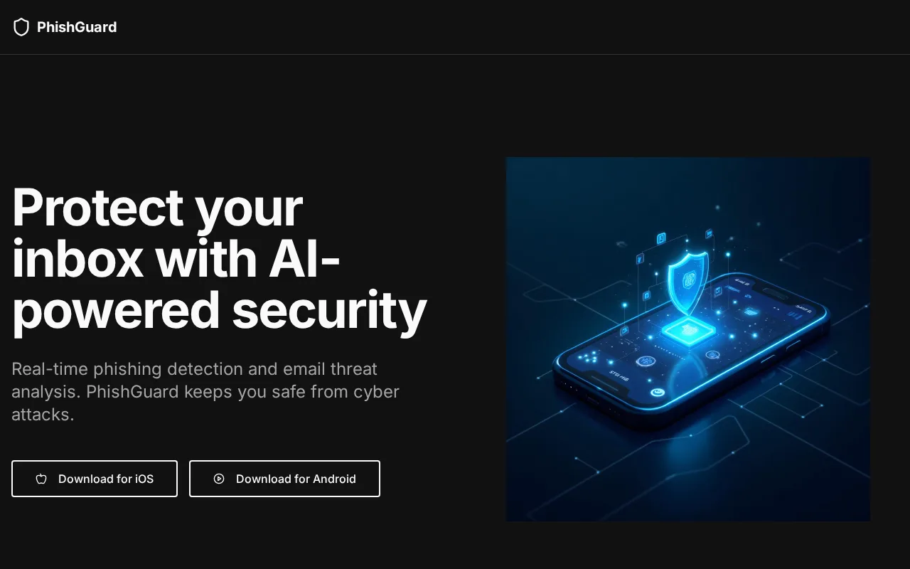 PhishGuard AI — preview