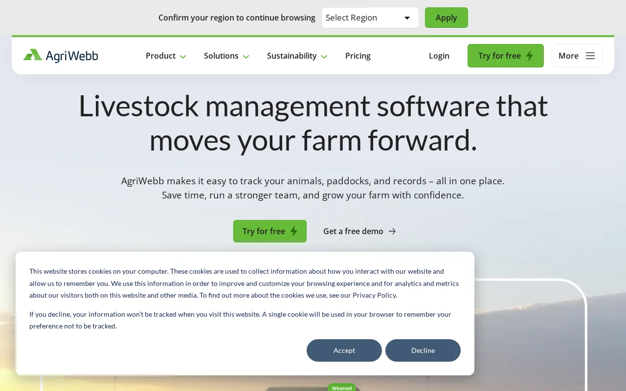 AgriWebb — preview