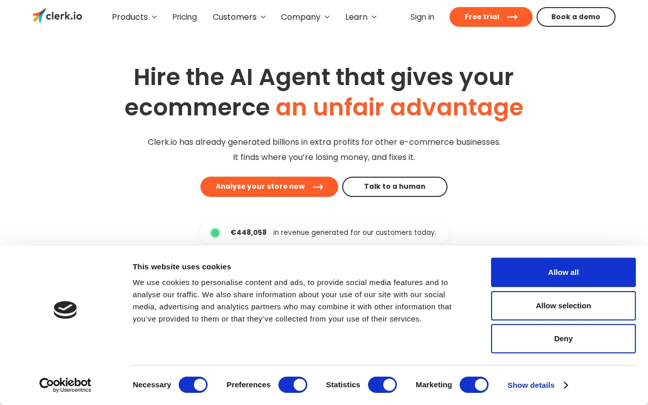 Clerk.io — preview